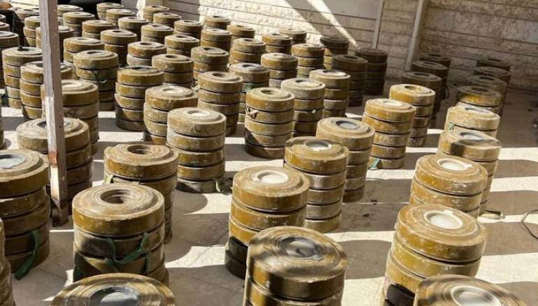 Security forces seize 1,250 landmines destined for Lebanon from border Qalamoun region