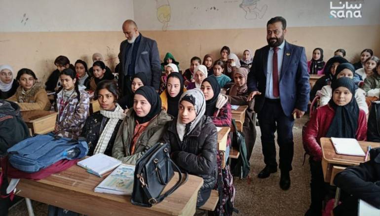 More than 200,000 students return to schools in Syria’s Raqqa as second term begins