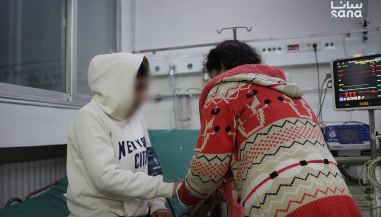 Civil defense rescues Syrians from drowning in a river bordering Lebanon