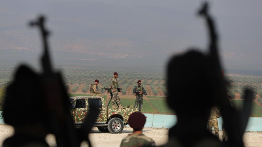 Turkey-backed fighters clash with Kurdish forces in north Syria town
