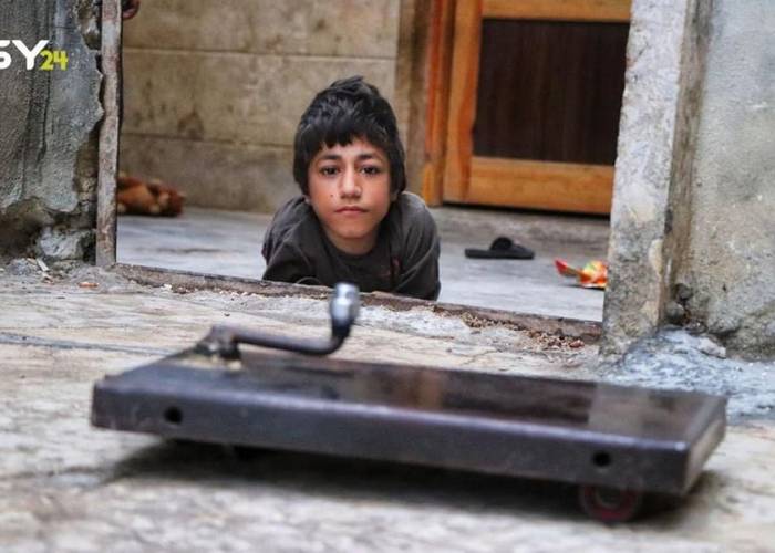 Disabled Abdullah needs electric wheelchair