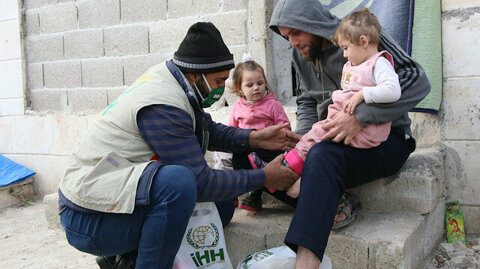 Turkish charity sends winter aid for children in Syria