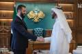 President al-Sharaa discusses investment, reconstruction with UAE’s Al Shaibani