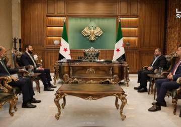 President al-Sharaa discusses with Turkish delegation development of maritime industry