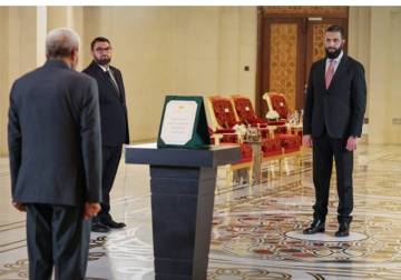 Before President al-Sharaa, Supreme Constitutional Court president, members sworn in