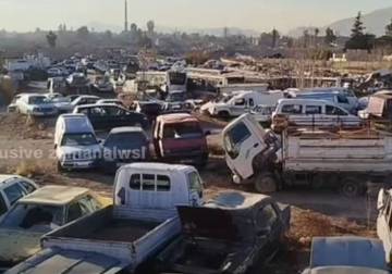 Secret garage contains 8,000 cars belong to detainees arrested by Assad