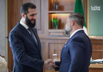 President al-Sharaa receives US Congressman Cory Lee Mills