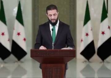 In first speech, Syria's al-Sharaa lays out the roadmap for the transitional phase