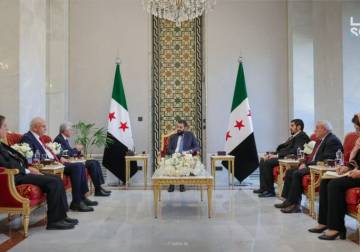 President al-Sharaa meets Kurdish National Council delegation in Damascus