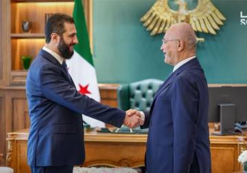 President al-Sharaa receives UN High Commissioner for Refugees in Damascus