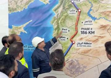 Arab Gas Pipeline link and training center inaugurated in Homs