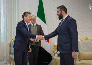 President al-Sharaa discusses humanitarian coordination with Fletcher, De Croo