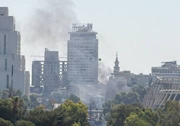 Interior Ministry says 18 injured in twin explosions near Tourism Ministry in Damascus