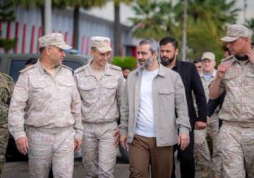Al-Shaibani tours Latakia Intl Airport, reviews implementation of Syria-Russia MoU