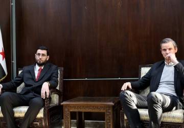 Syrian finance minister discusses finances, sanctions with EU officials in Damascus