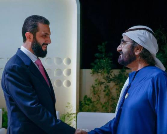 President al-Sharaa meets UAE leaders on sidelines of Arab Media Summit in Dubai