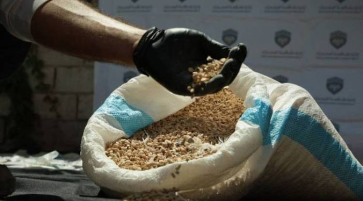 Drug Enforcement Department foils drug smuggling attempt to Jordan in Sweida