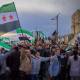 Large gathering near Aleppo Citadel marks the 15th anniversary of the Syrian Revolution